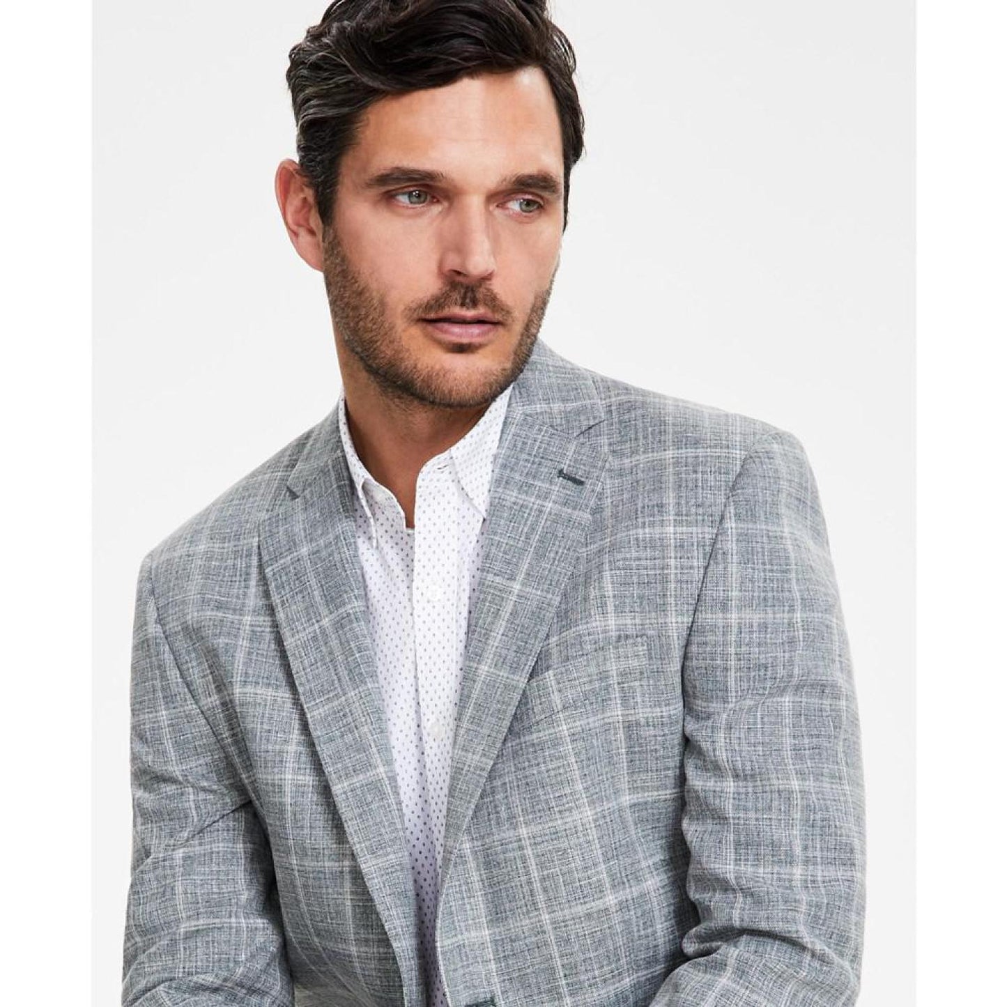 Men's Classic-Fit Windowpane Sport Coat