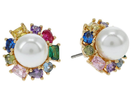 Candy Shop Pearl Halo Studs Earrings