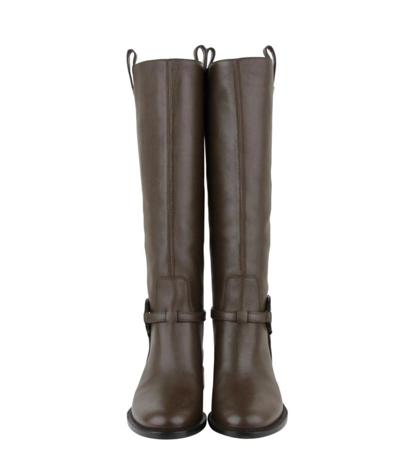 Gucci Women's Interlocking G Leather Knee Boots