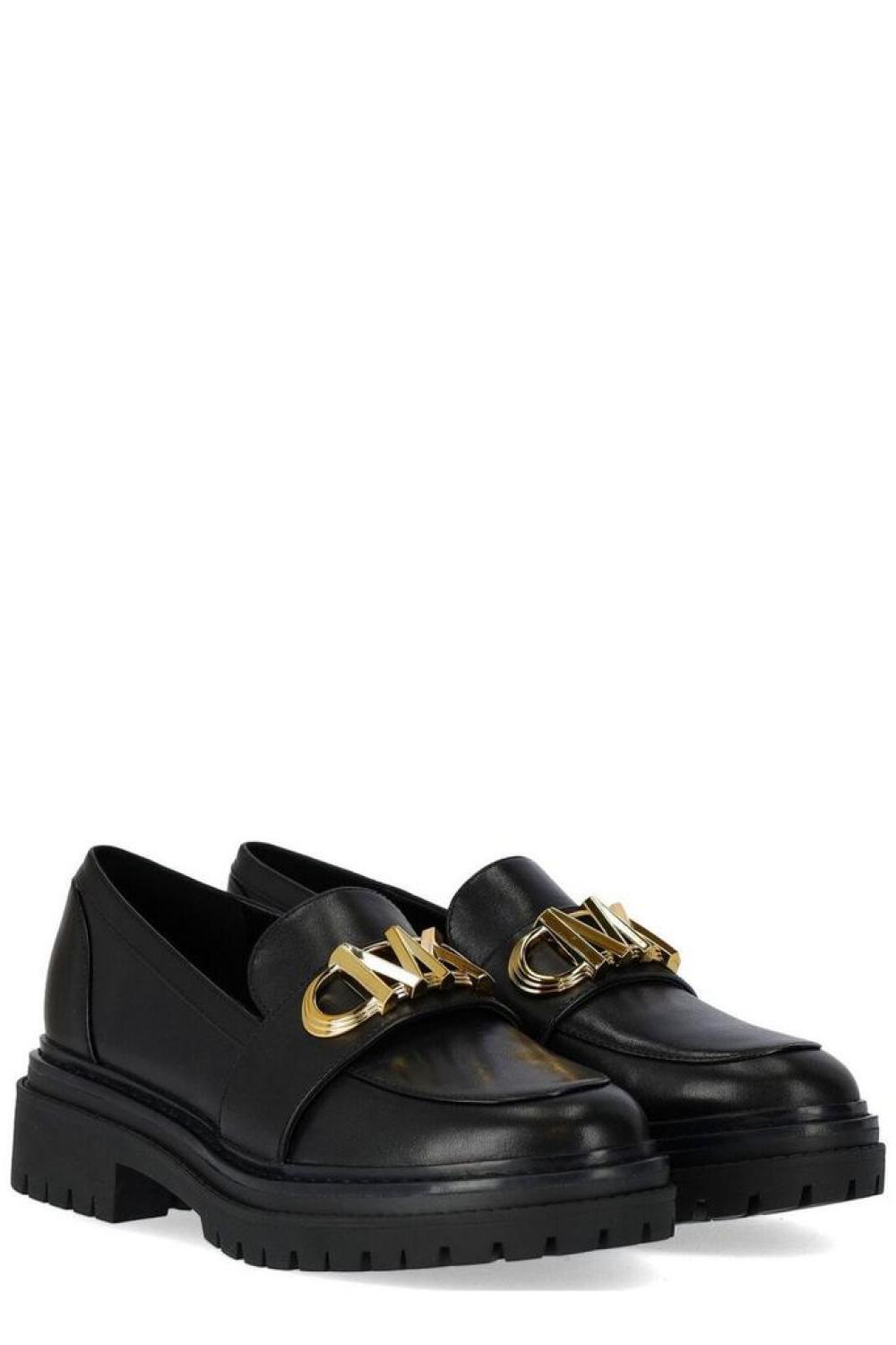 Michael Michael Kors Logo Plaque Slip-On Loafers