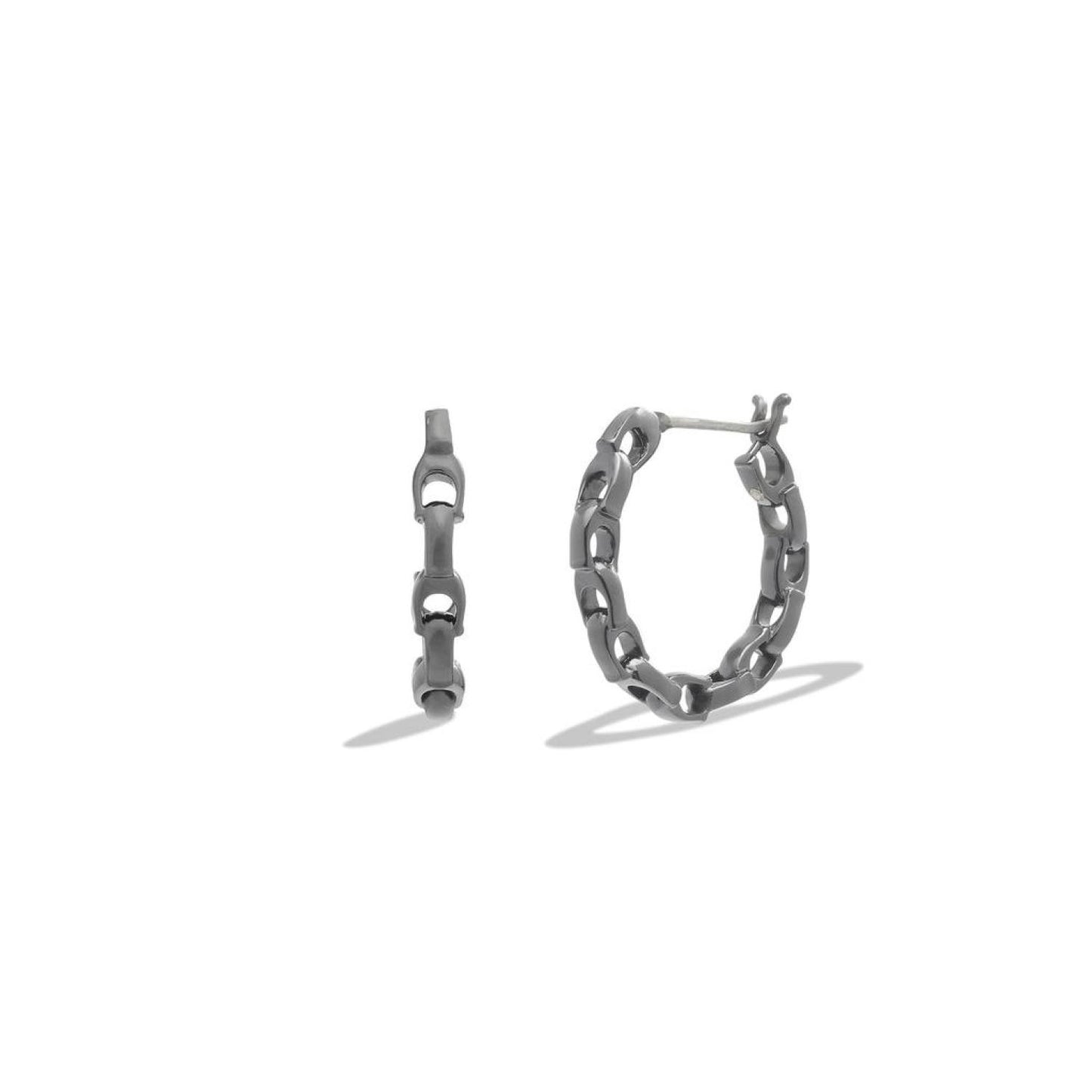 Signature Link Hoop Earrings