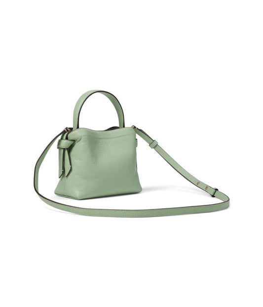 Knott Pebbled Leather Mini Crossbody Tote