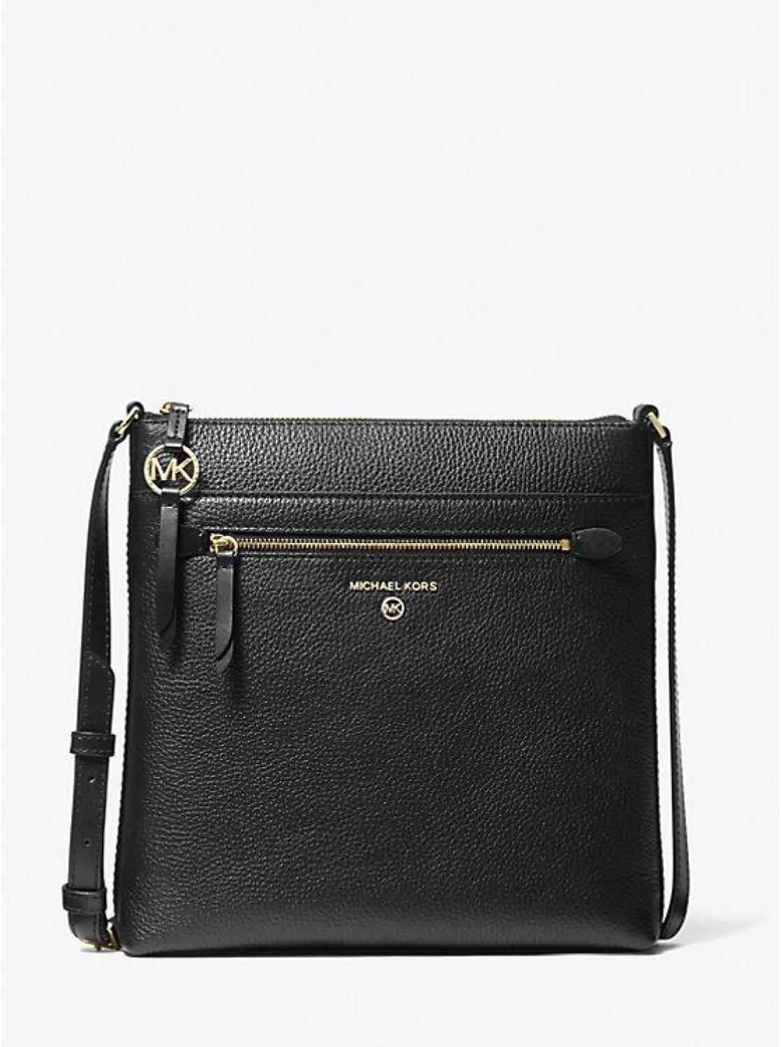 Jet Set Large Pebbled Leather Crossbody Bag