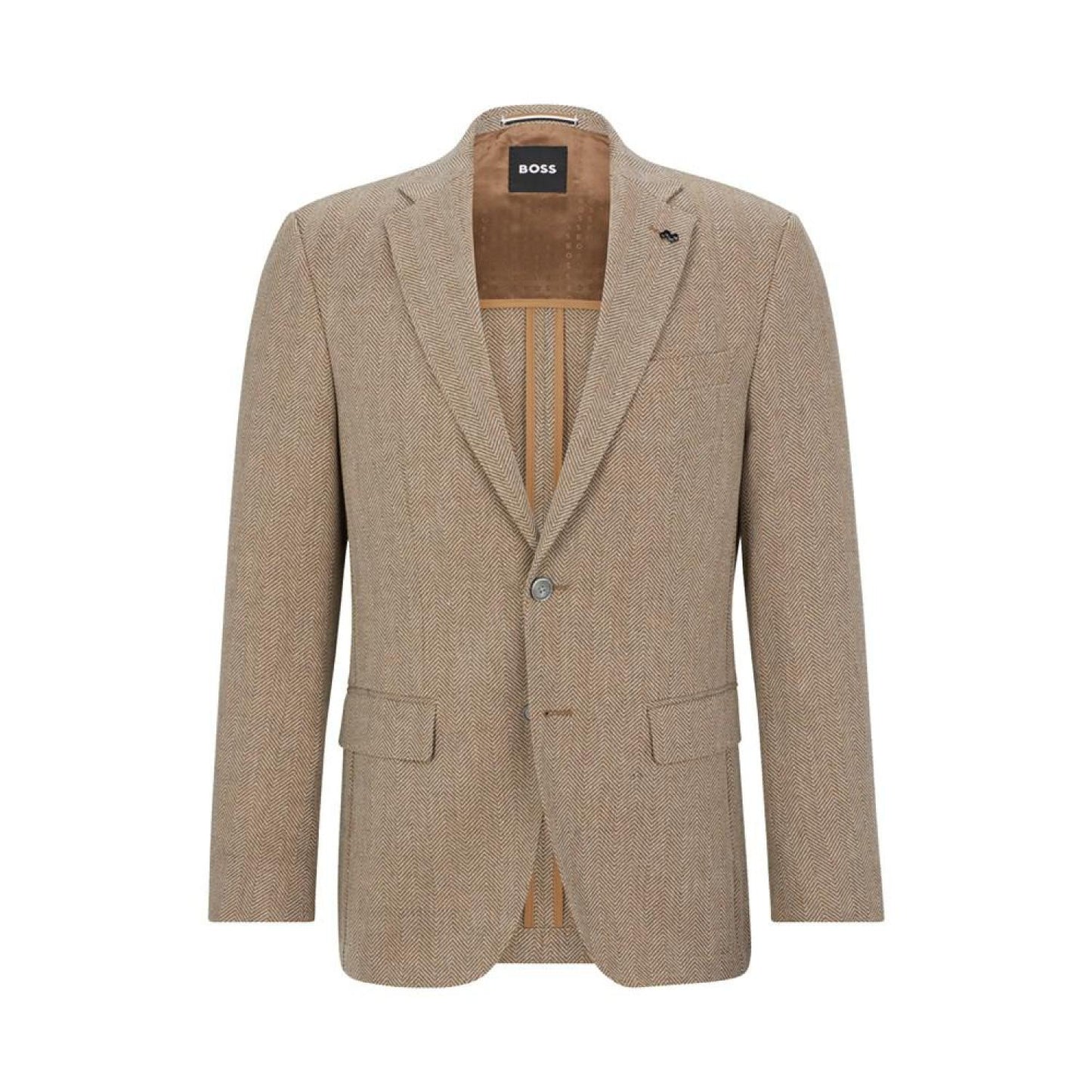 Men's Herringbone Slim-Fit Jacket