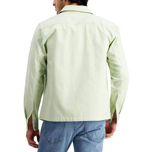 Mens Twill Casual Shirt Jacket