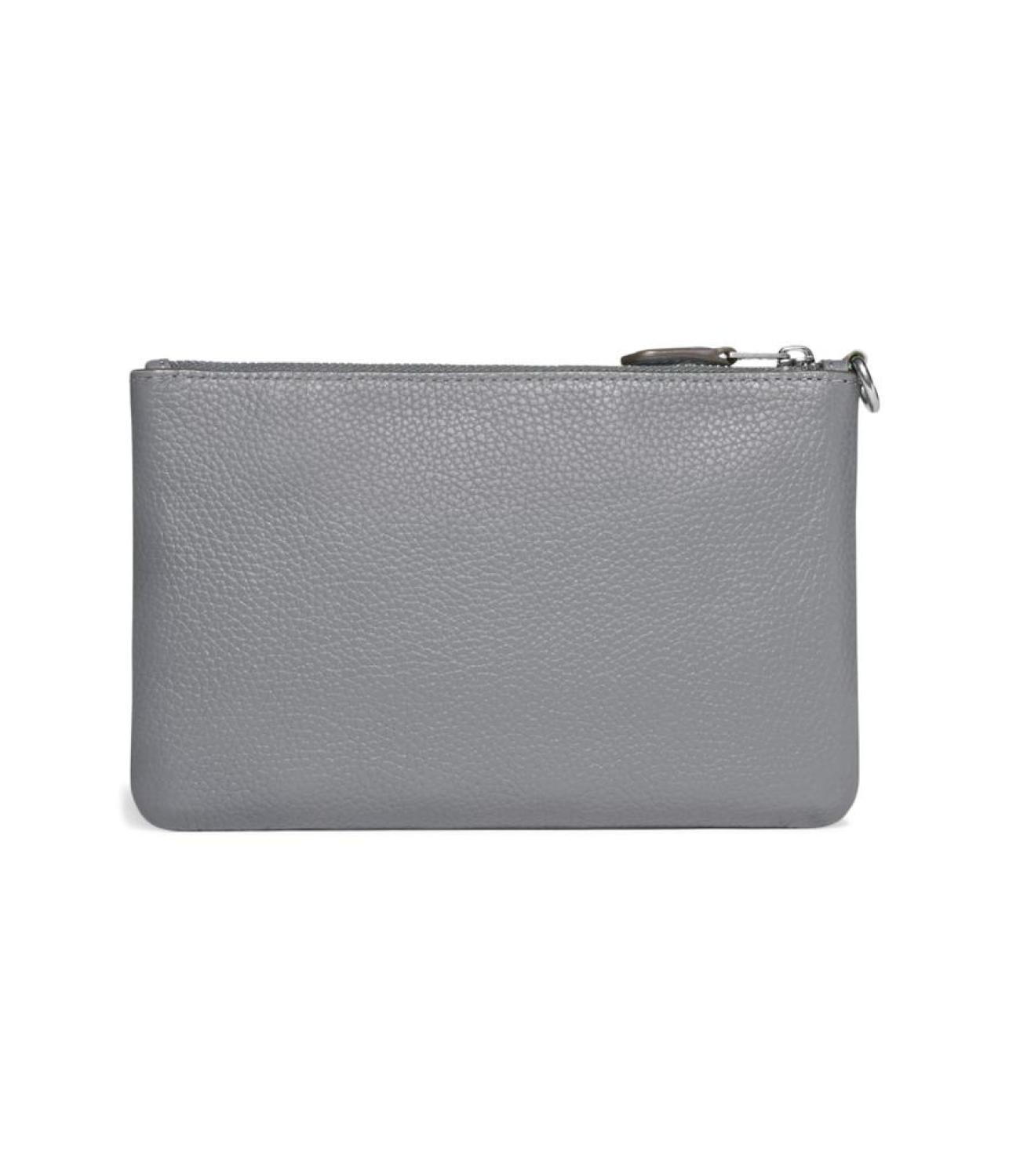 Polished Pebble Leather Small Wristlet