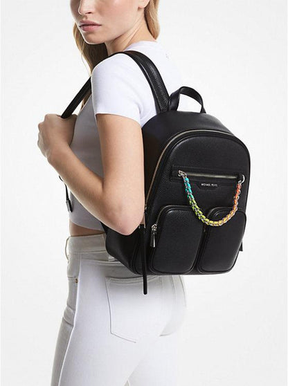 PRIDE Elliot Medium Pebbled Leather Backpack