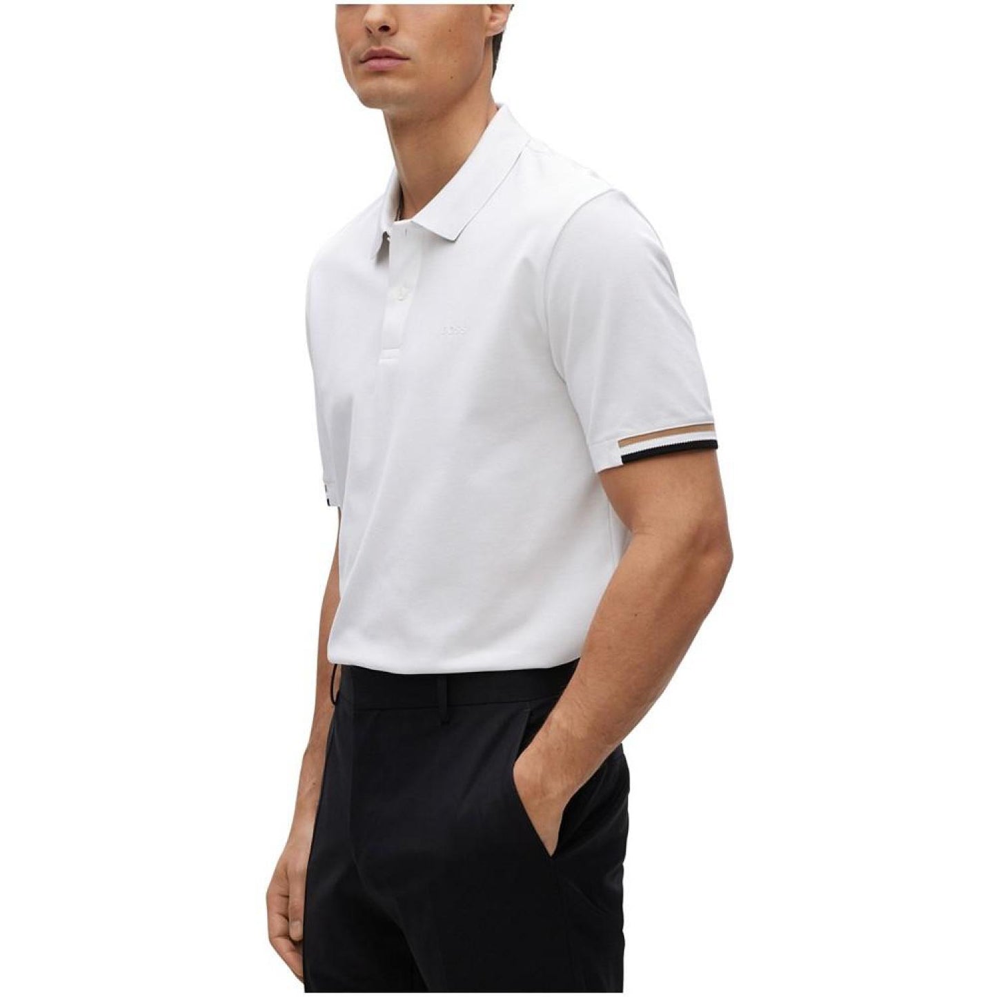 BOSS Men's Rubberized Logo Slim-Fit Polo Shirt