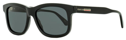 Gucci Men's Rectangular Sunglasses GG0824S 005 Black 55mm