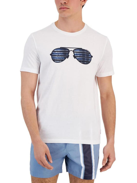 Aviator Mens Cotton Crewneck Graphic T-Shirt