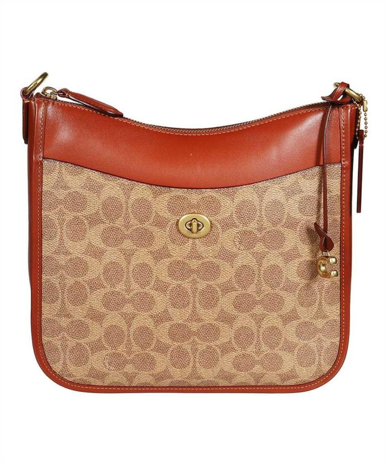 Coach Monogram Printed Zipped Crossbody Bag