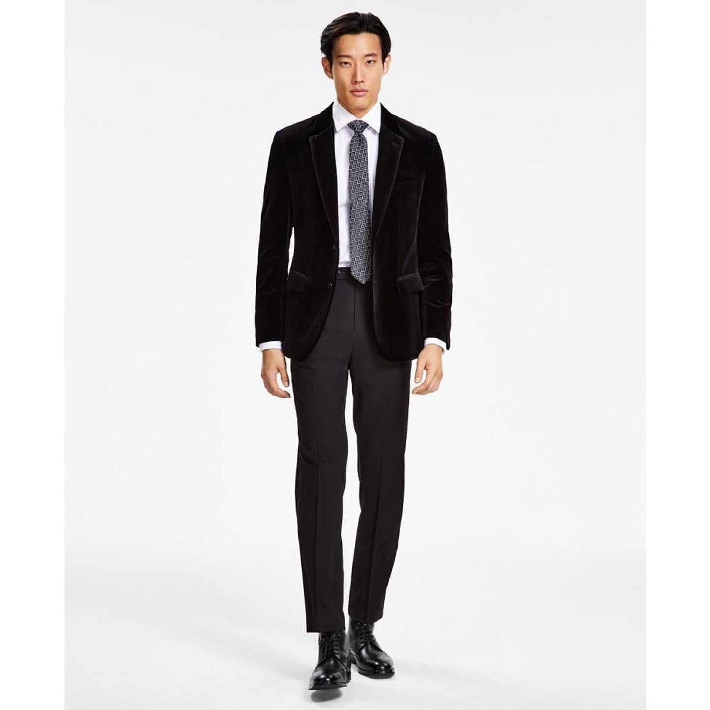 Men's Modern-Fit Velvet Dinner Jacket