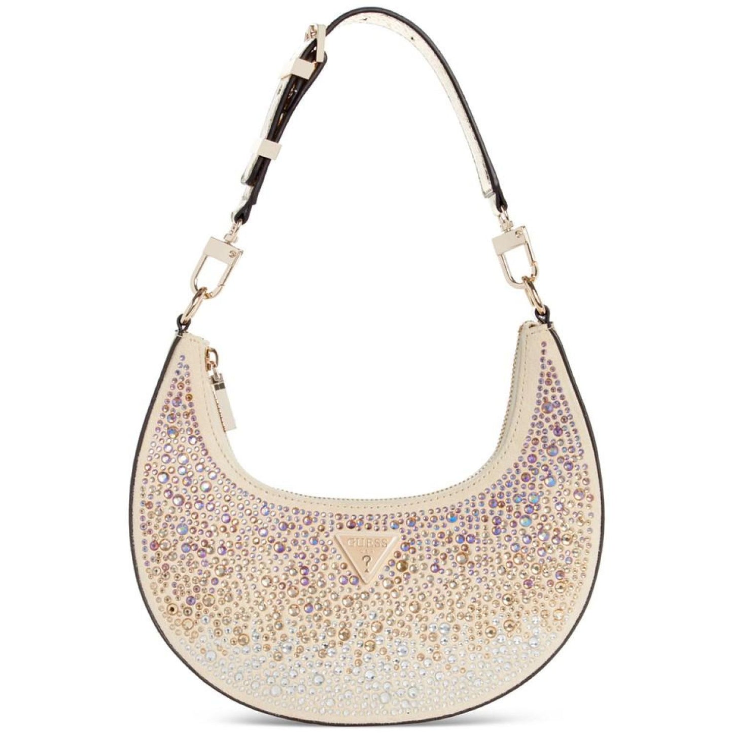 Lua Small Rhinestone Embellished Hobo Bag