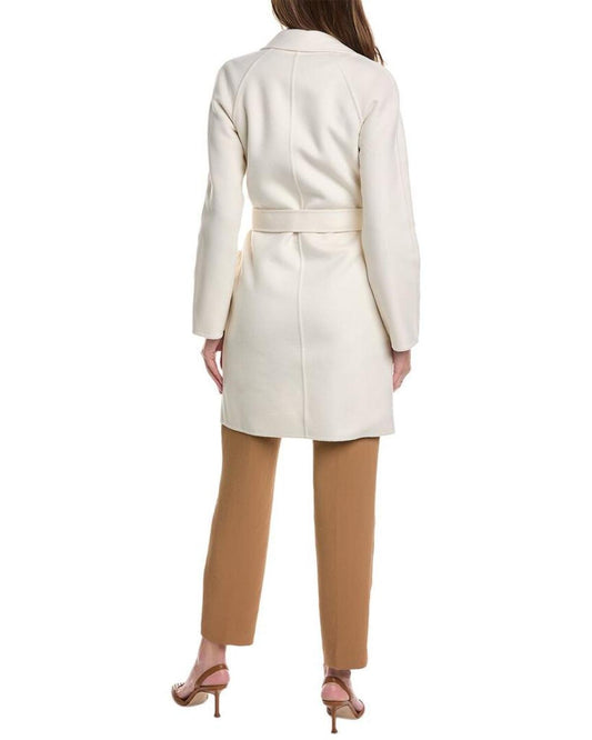 Michael Kors Collection Melton Wool Bathrobe Coat