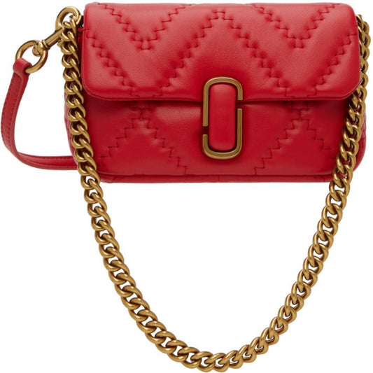 Red Mini 'The Quilted Leather J Marc' Bag