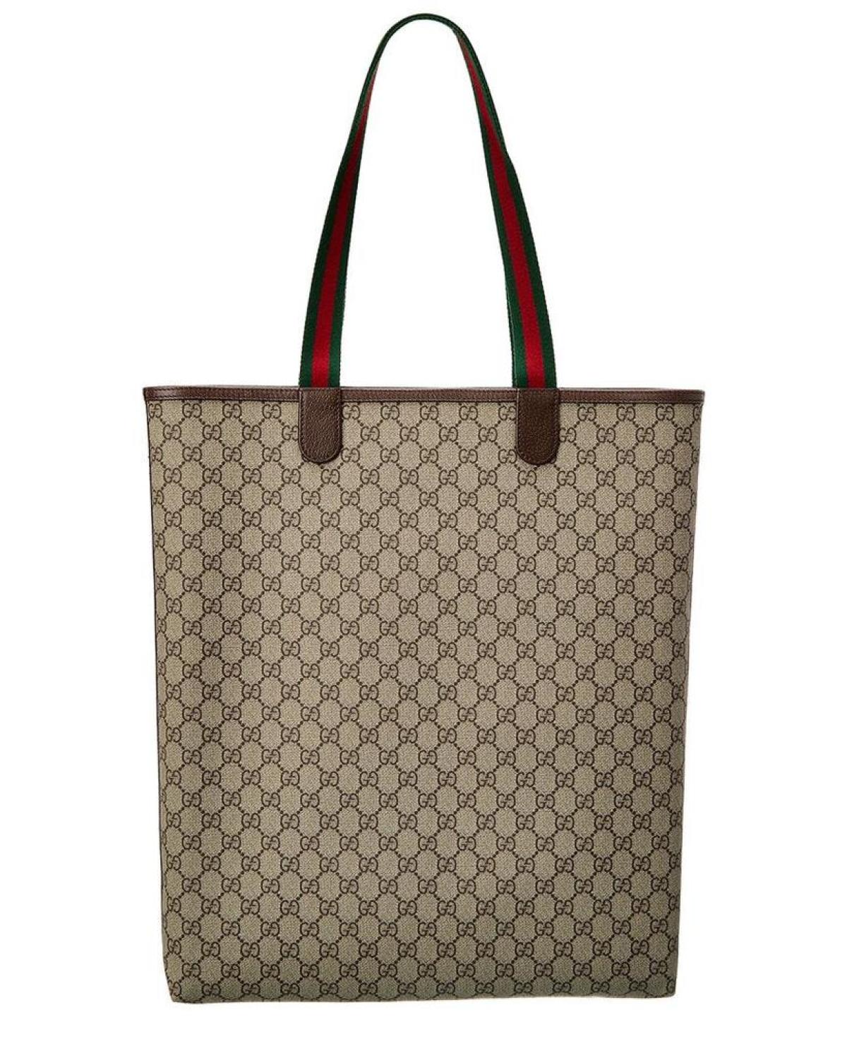 Gucci Ophidia Large GG Supreme Canvas & Leather Tote