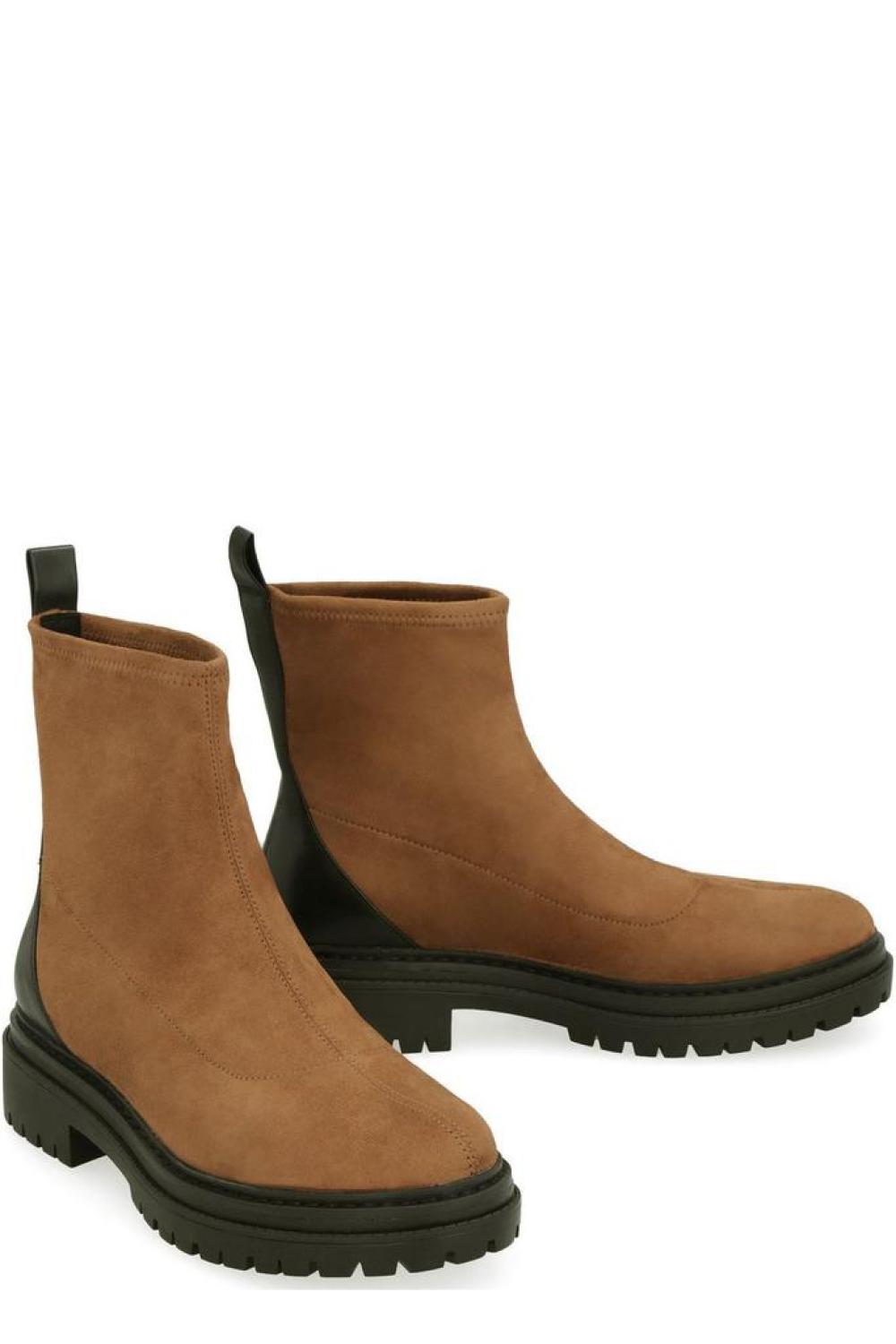 Michael Michael Kors Round Toe Ankle Boots