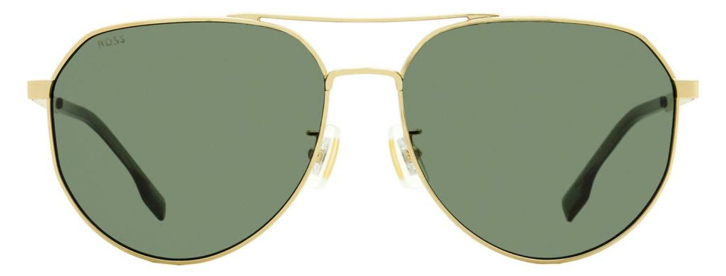 Hugo Boss Men's Pilot Sunglasses B1473FSK J5GQT Gold 61mm