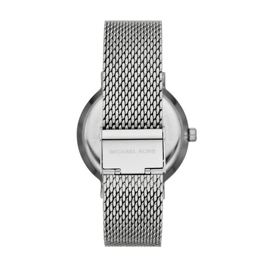 Men's Auden Three-Hand Gunmetal Stainless Steel Mesh Watch 42mm MK7151