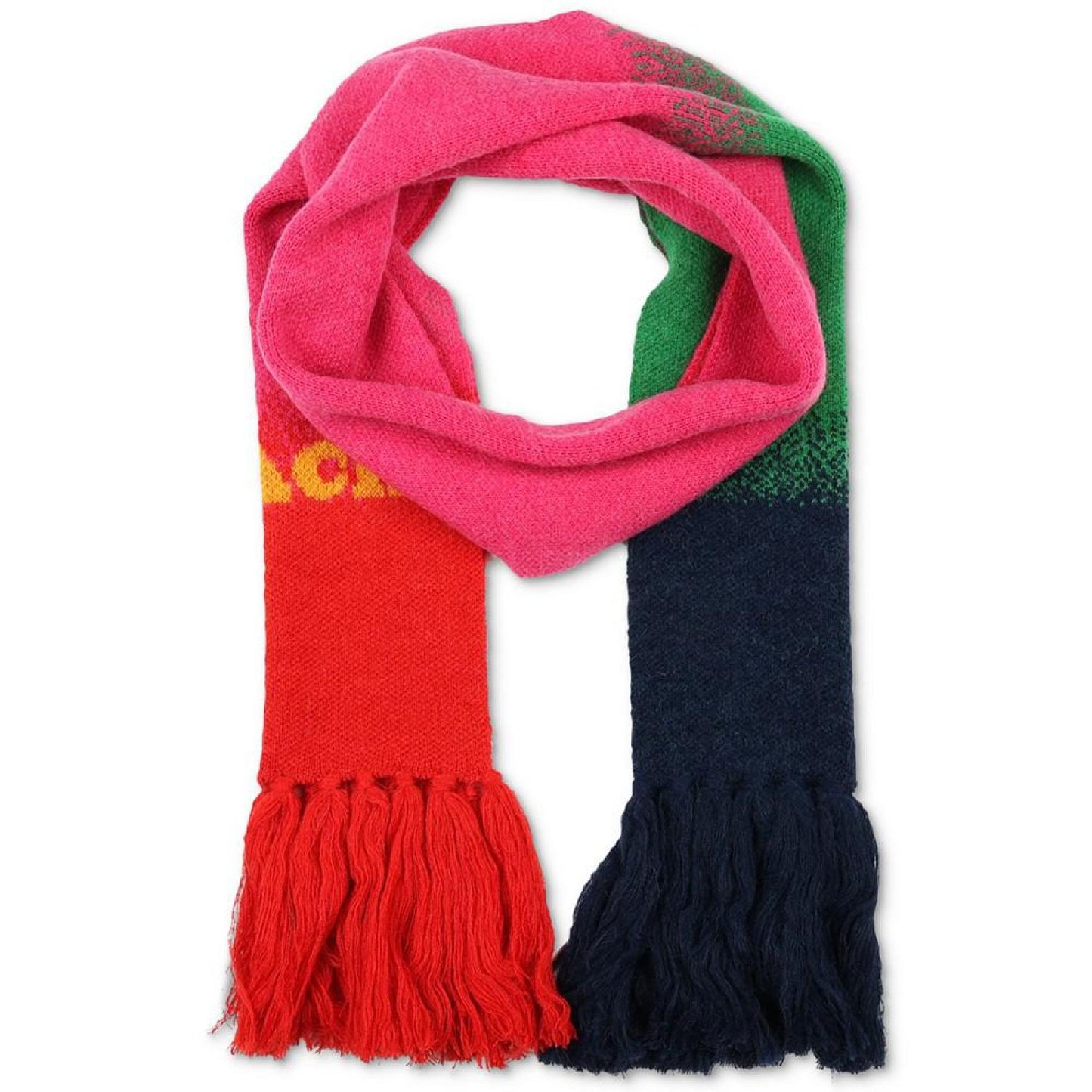 Women's Colorblocked Ombré Knit Scarf