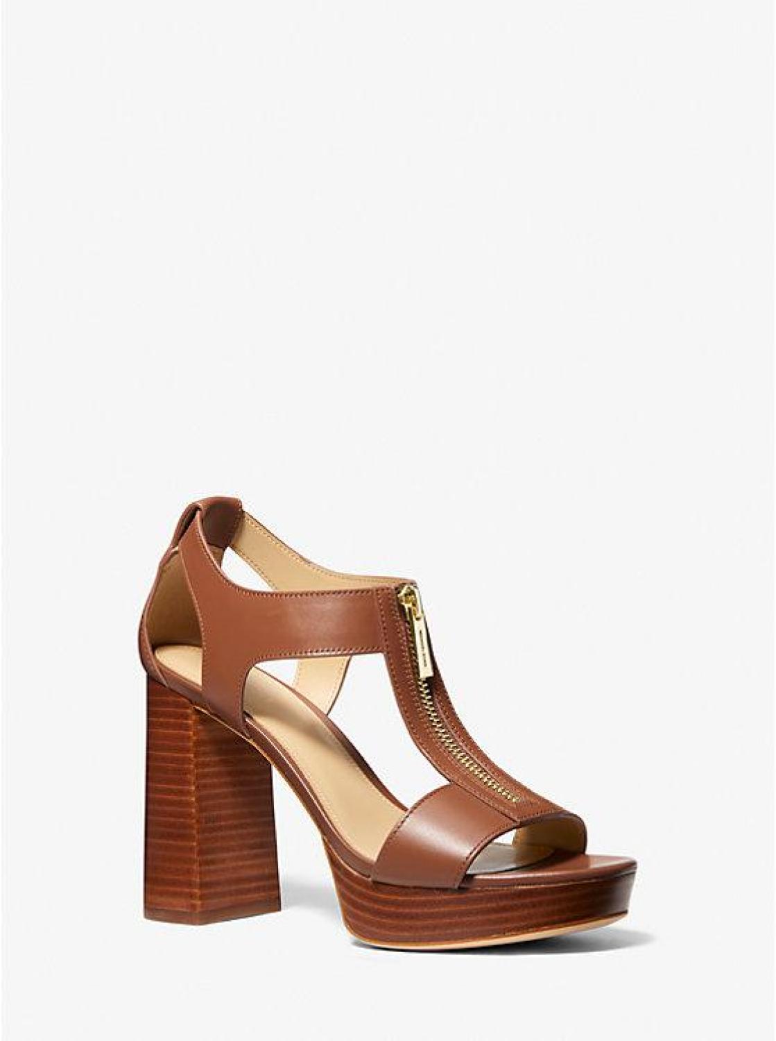 Berkley Leather Block-Heel Sandal