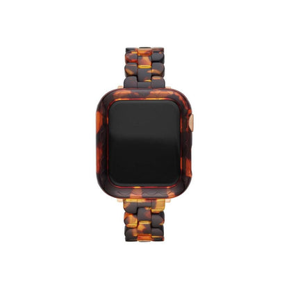 Women's Tortoise Brown Acetate Bumper for Apple Watch, 40mm