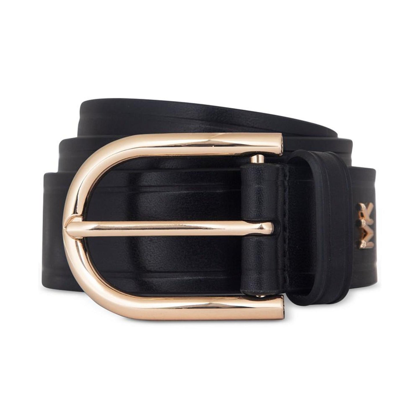 Women's Gold-Tone-Buckle Leather Belt