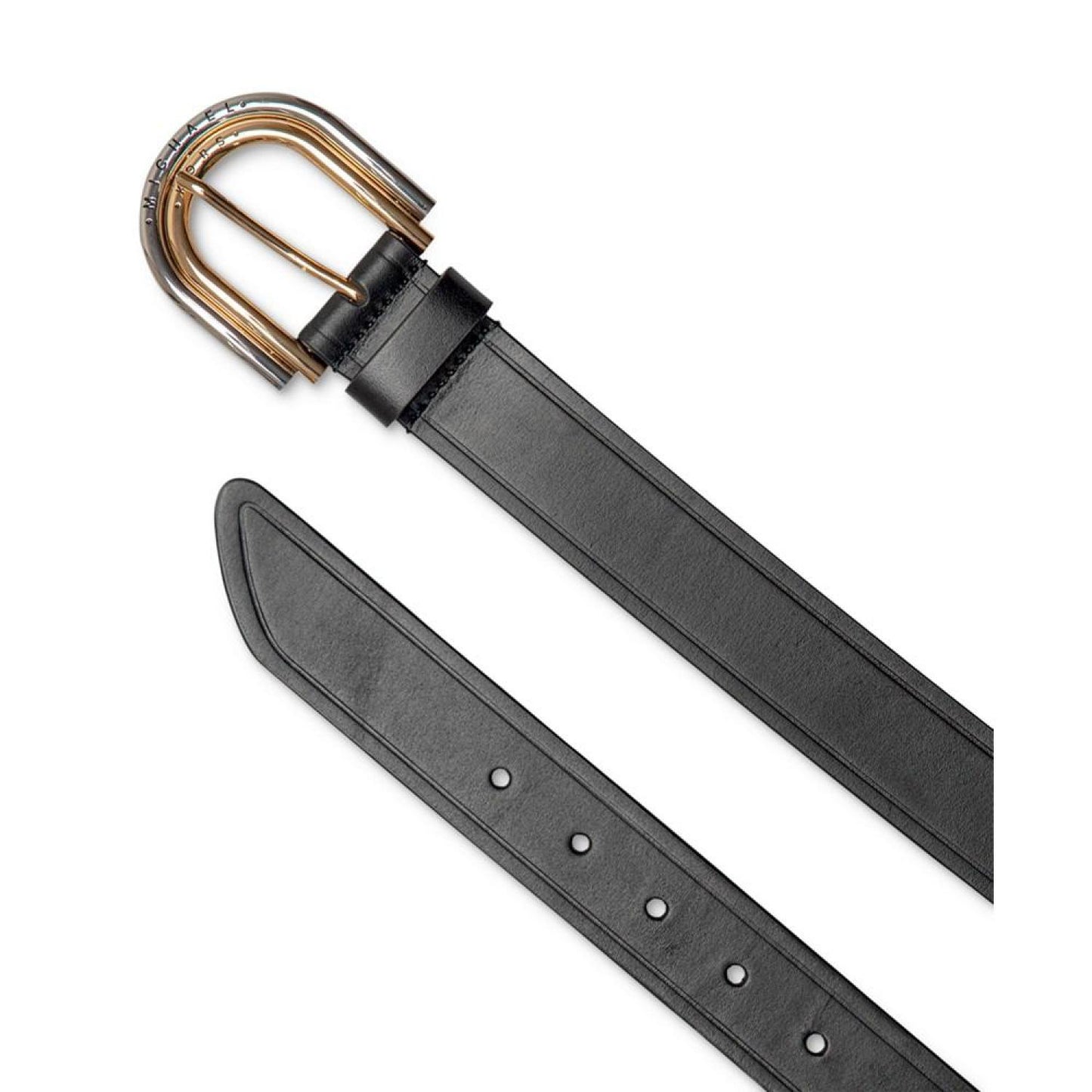 Women's Double-Buckle Leather Belt