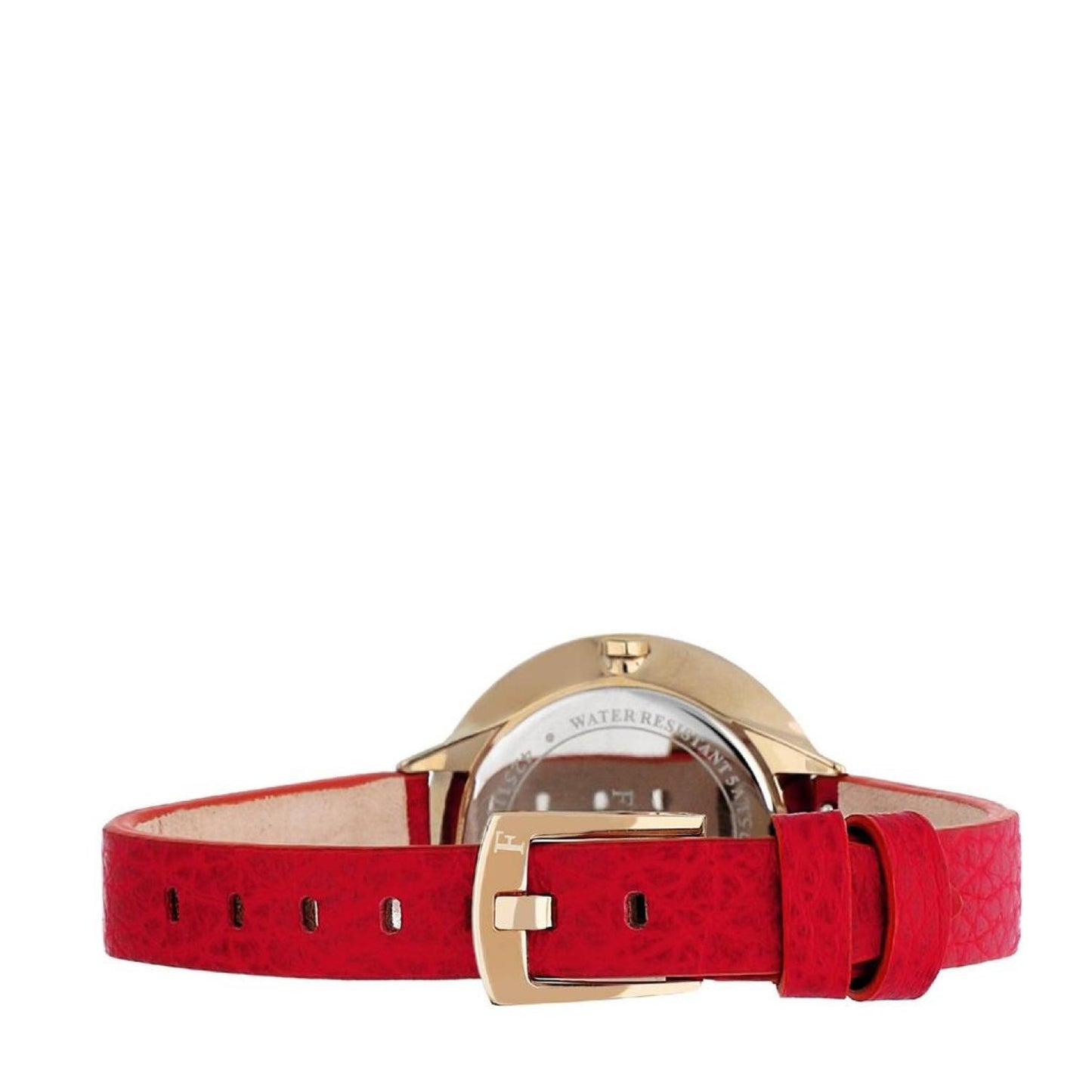 Furla Women's Club Red  Dial Calfskin Leather Watch