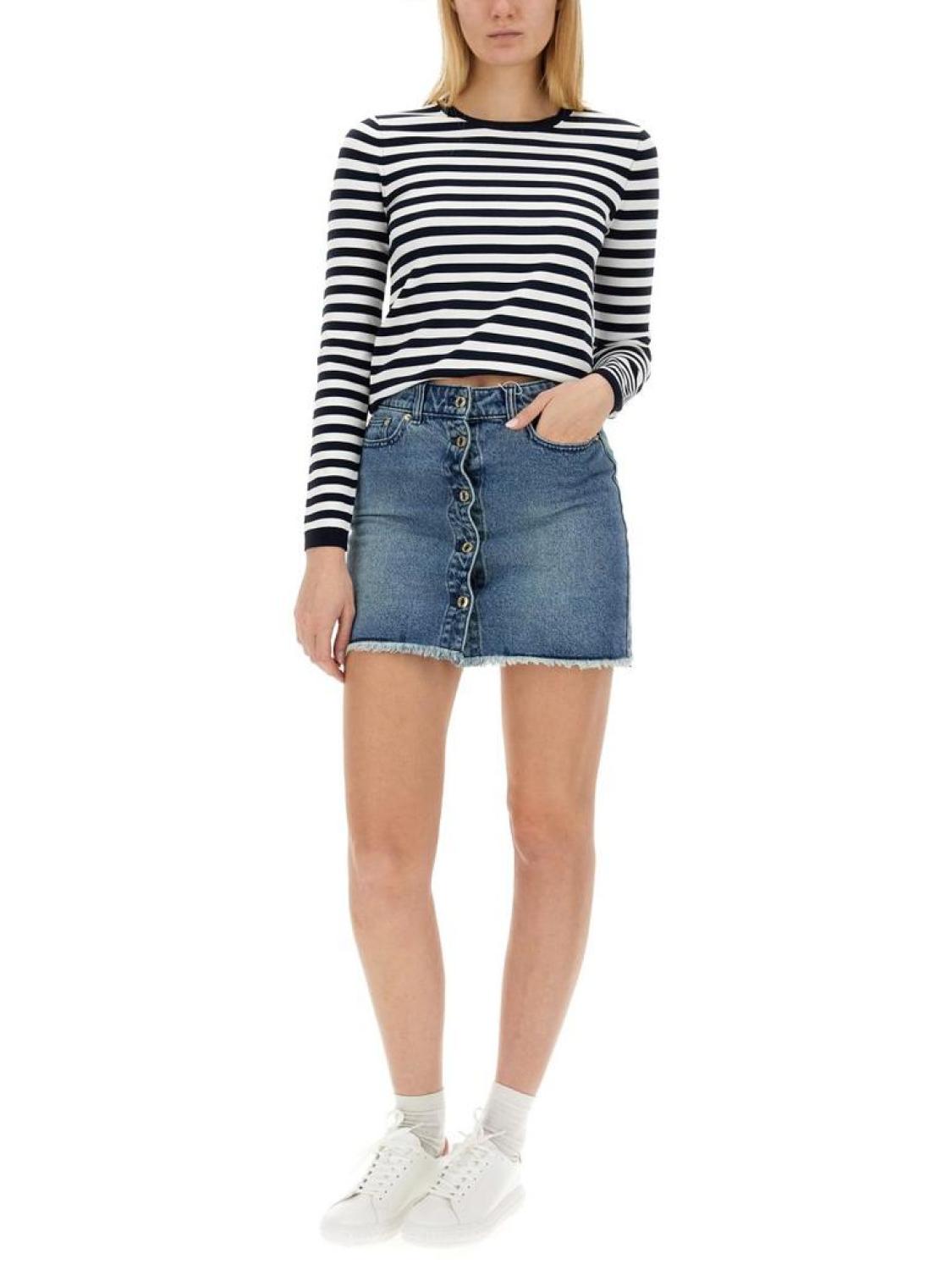 Michael Michael Kors Mid-Waisted Denim Mini Skirt