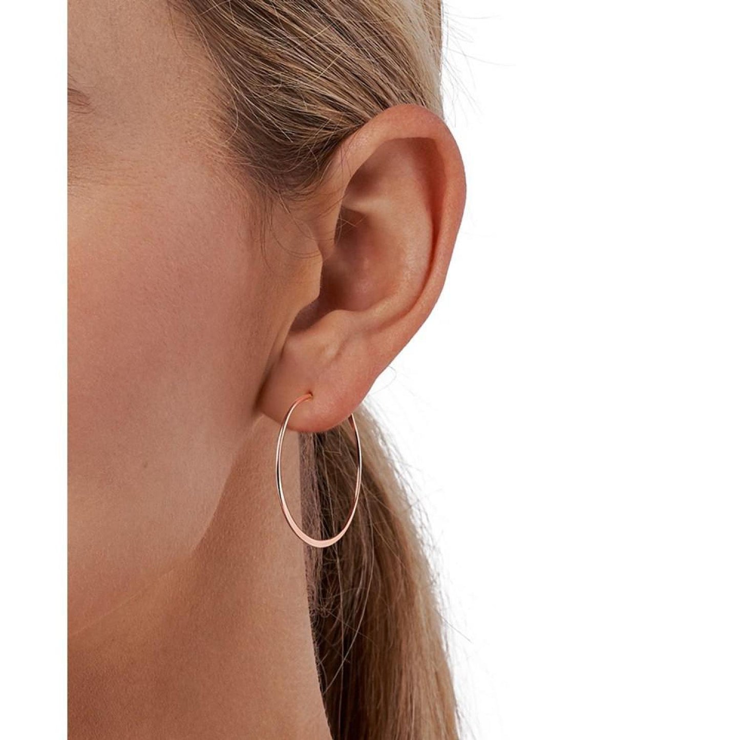 Whisper Medium Hoop Earrings, 1.25"