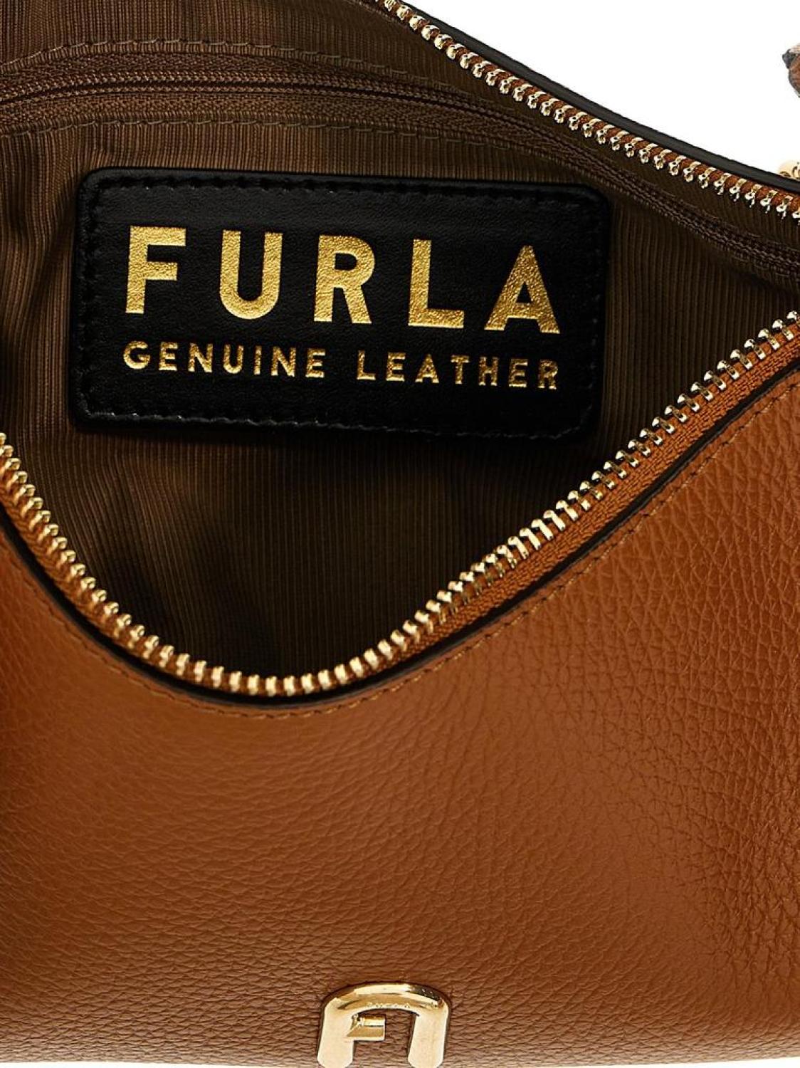 Furla Primula Logo Plaque Chain-Linked Shoulder Bag