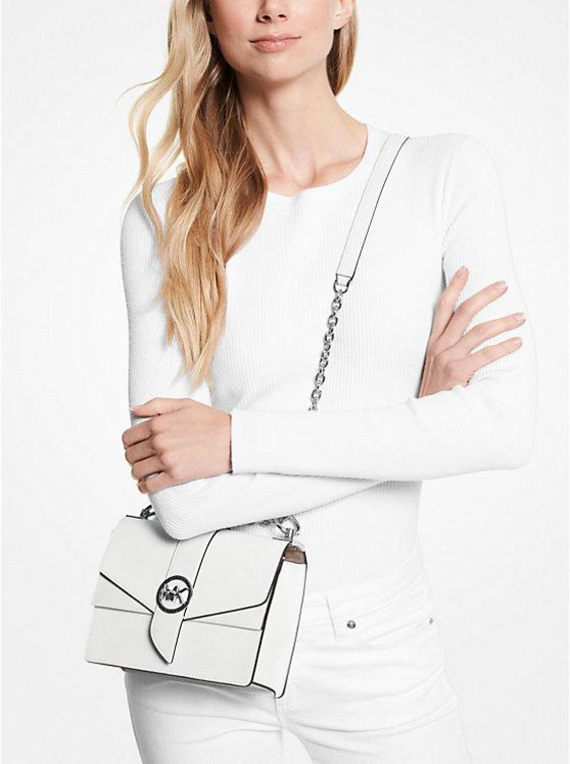 Greenwich Small Saffiano Leather Crossbody Bag