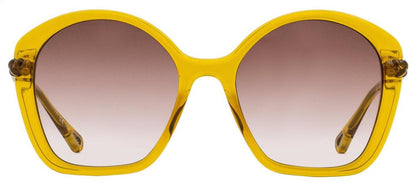 Chloe Women's Geometric Sunglasses CH0003S 004 Amber Yellow 55mm