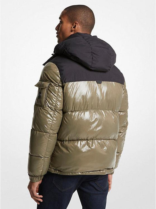 Roseville Quilted Ciré Nylon Puffer Jacket