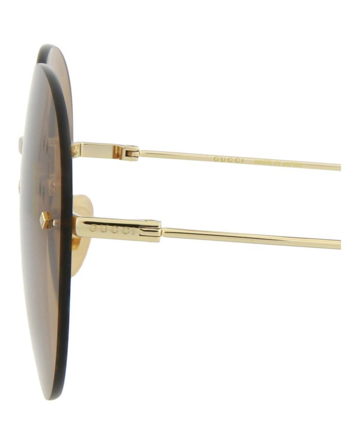 Round-Frame Metal Sunglasses