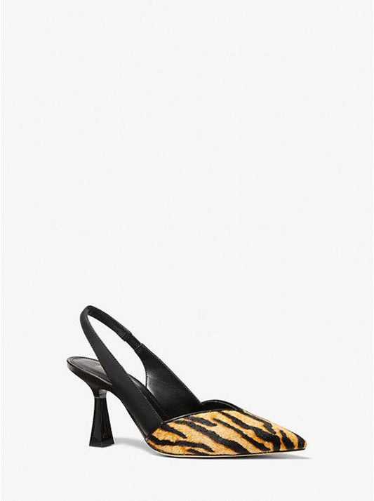 Chelsea Tiger-Print Calf Hair Pump