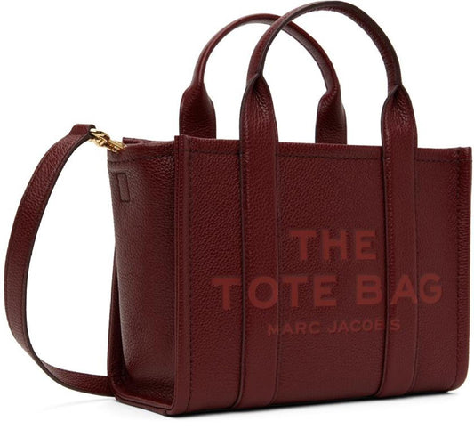 Burgundy 'The Leather Small' Tote