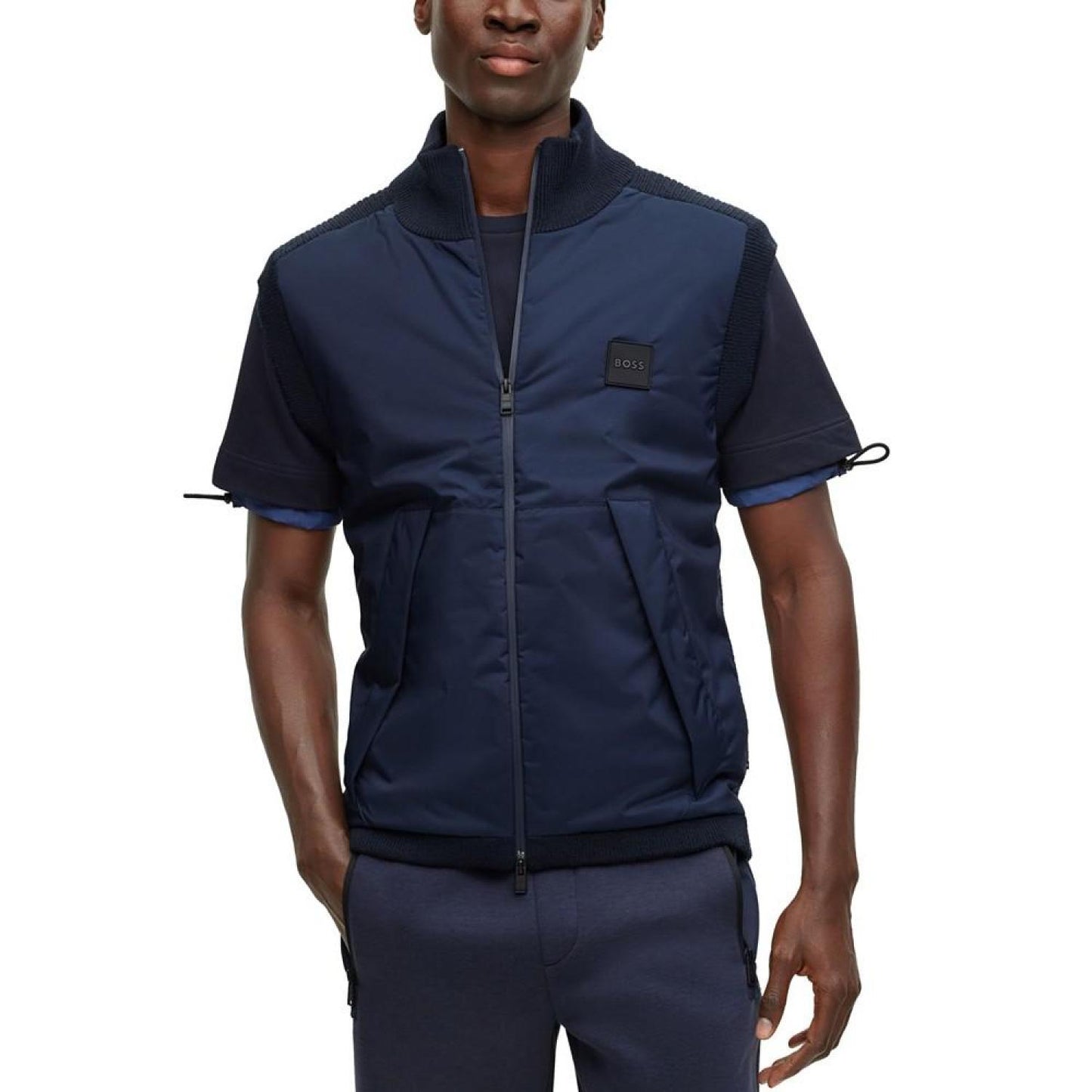 Men's Logo Patch Regular-Fit Gilet Vest