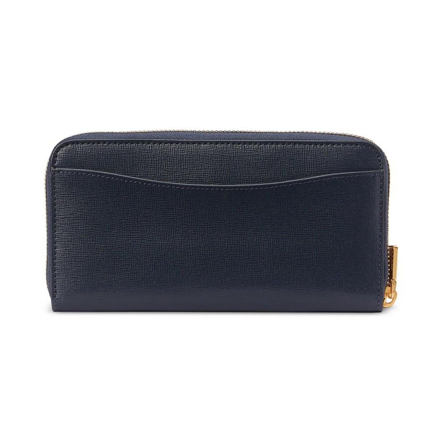 Shaggy Embossed Leather Zip Around Continental Wallet