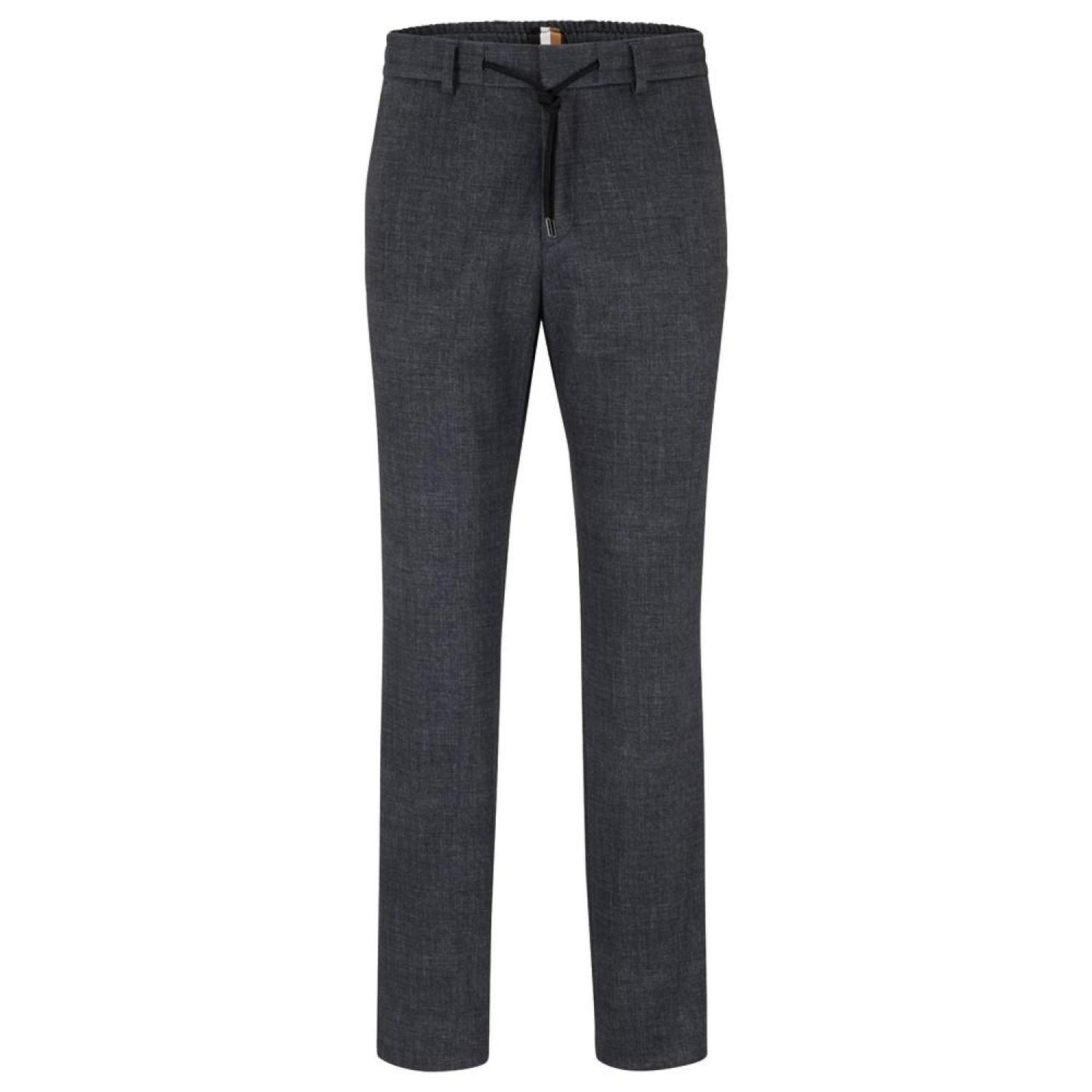 Men's Slim-Fit Micro-Patterned Stretch Jersey Trousers