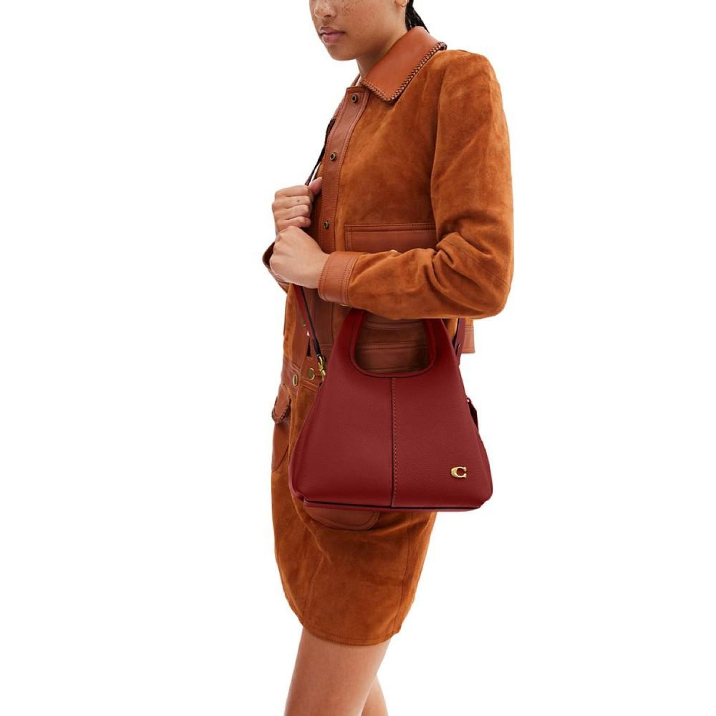 Lana 23 Polished Pebble Leather Medium Shoulder Bag