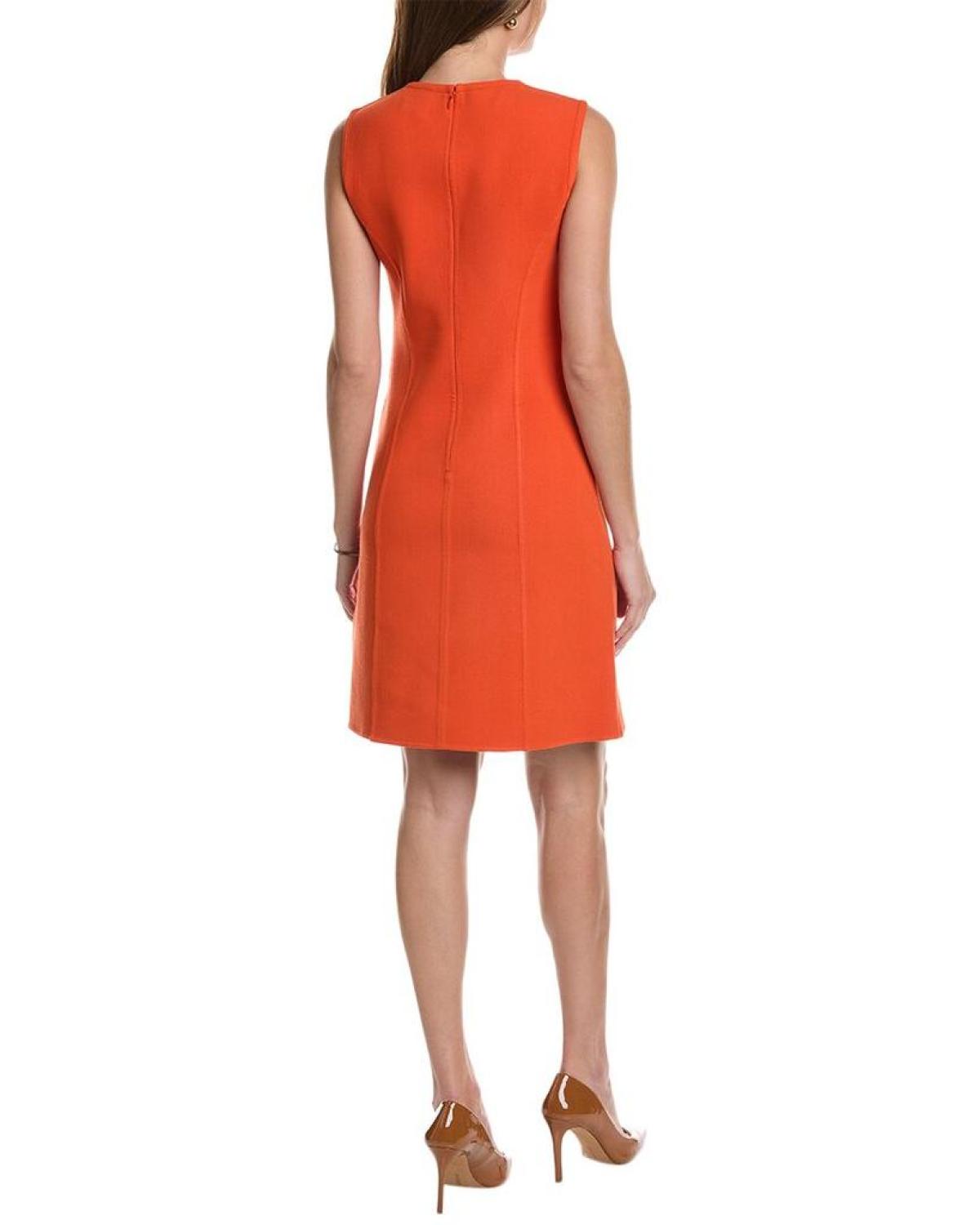 Michael Kors Collection H-Line Wool-Blend Shift Dress