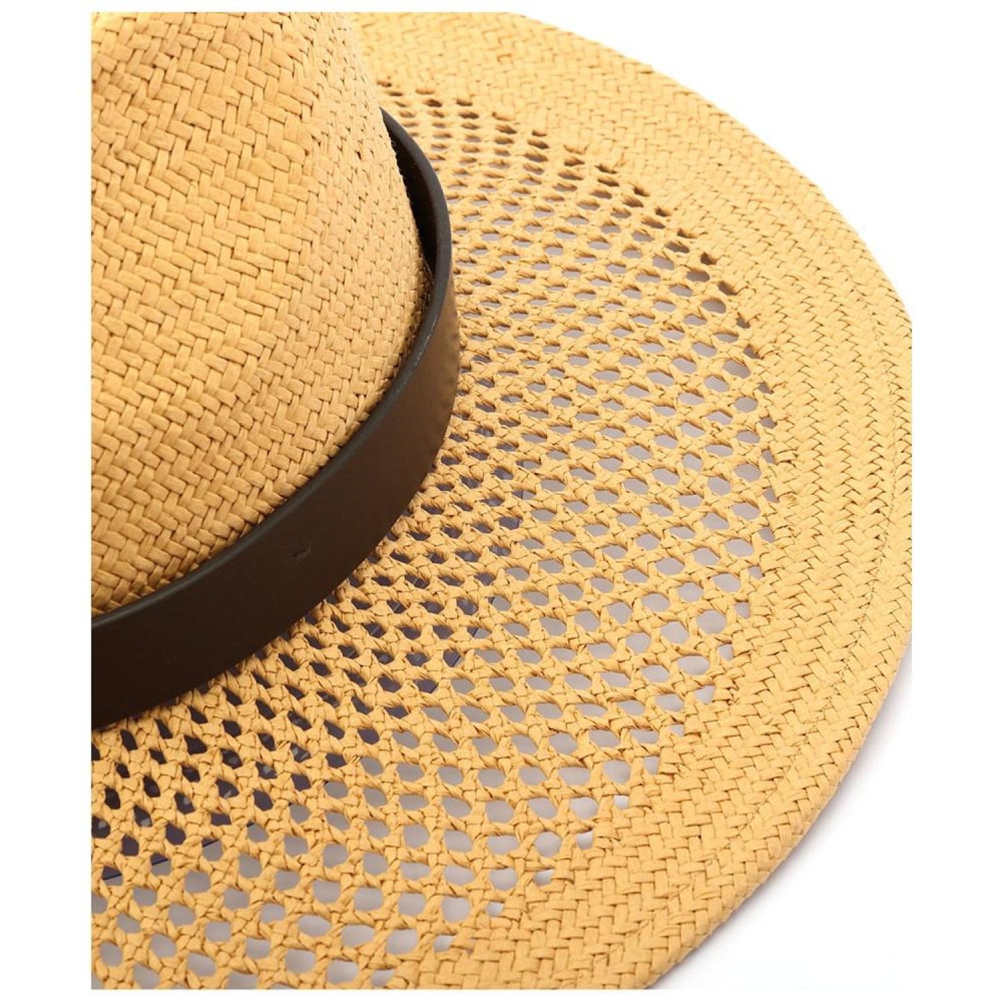 Women's Open Weave Straw Fedora