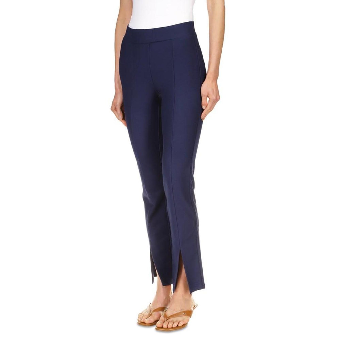 Women's Seamed Split-Hem Leggings, Regular & Petite