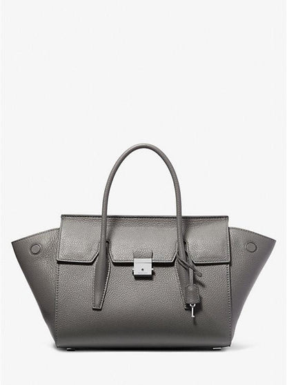 Campbell Medium Pebbled Leather Satchel