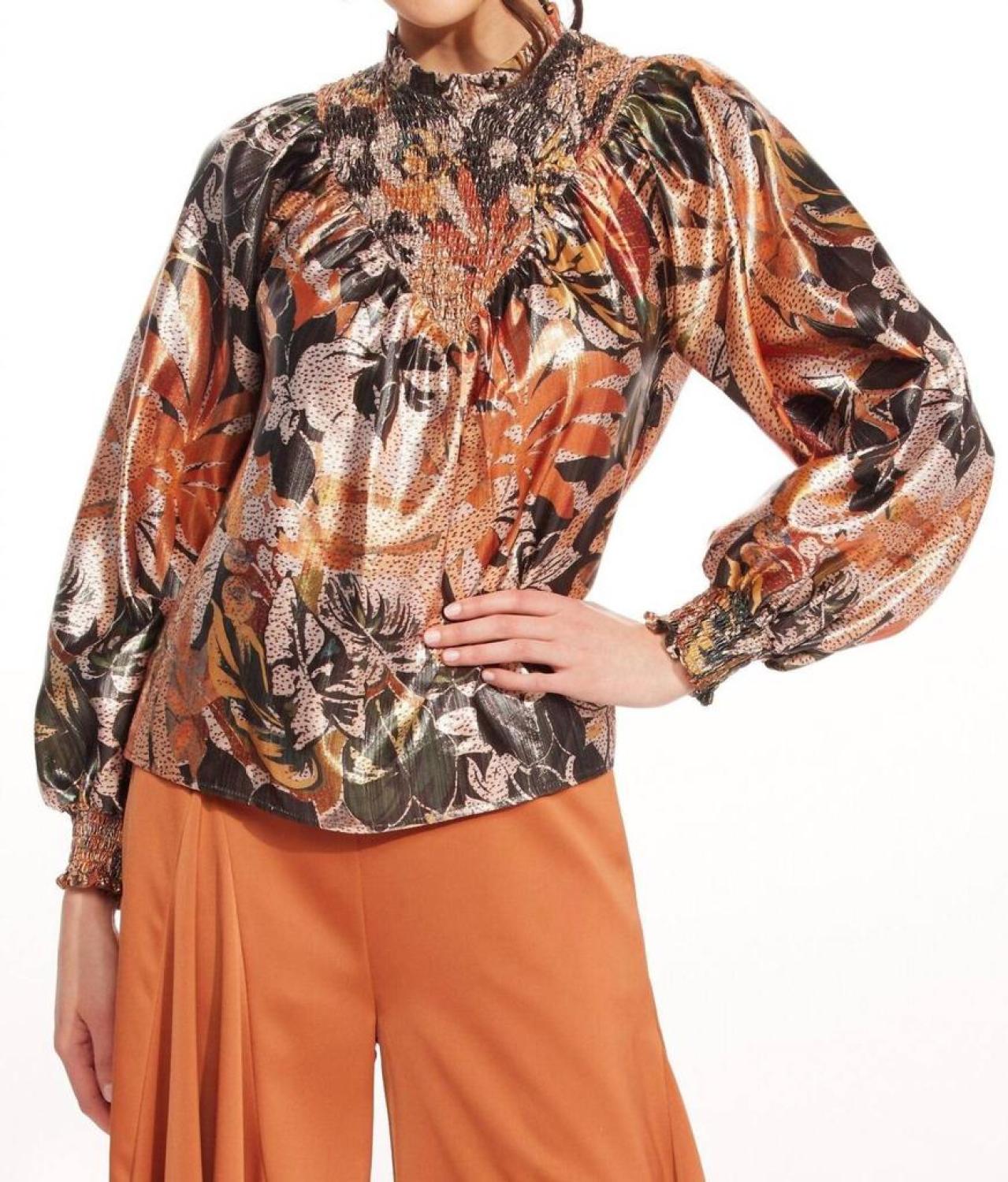 Amalia Top In Glitter Bloom