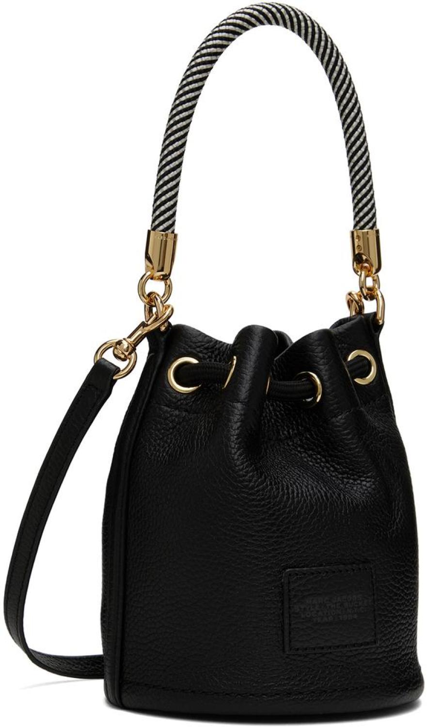 Black 'The Leather Mini Bucket' Bag