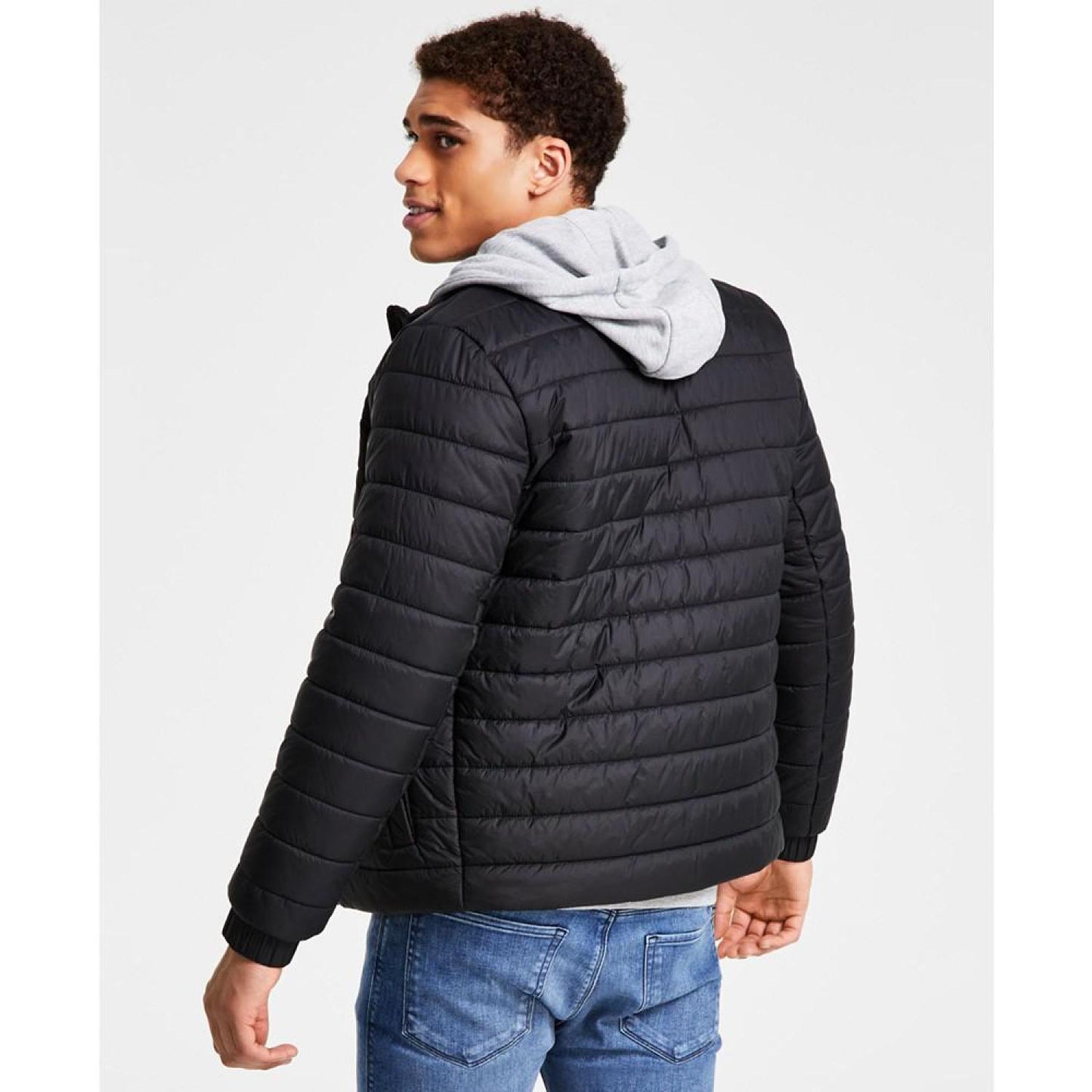 Men's Benti2221 Slim-Fit Quilted Logo-Print Puffer Jacket