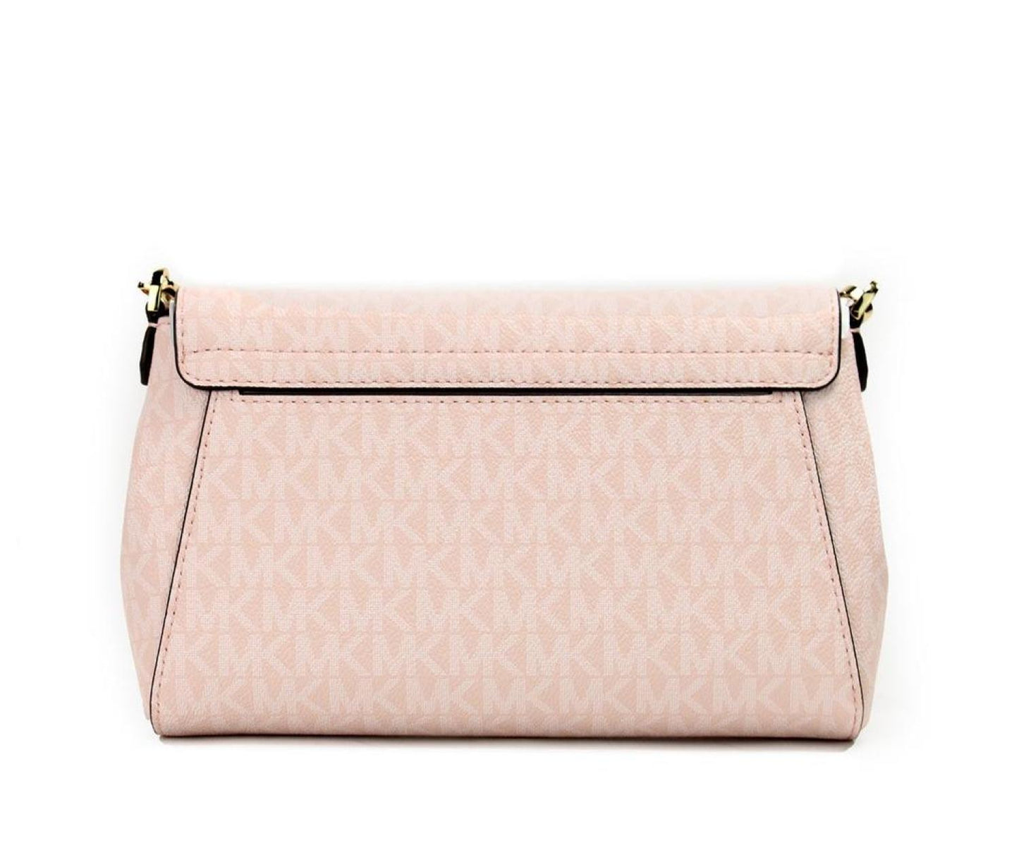 Michael Kors Jet Set Medium Powder Blush PVC Convertible Pouchette Crossbody Women's Bag